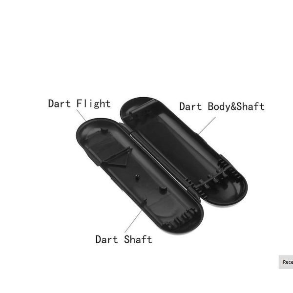 Dart Opbevaringsboks Flyvende Standard Bærbar Plastikboks Dart Emballage BLACK