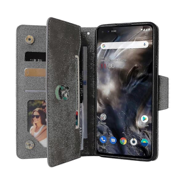 Flip-suojakotelo OnePlus Nordille lompakko- ja korttipaikoilla Gray