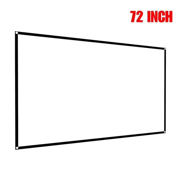 72\"/100\" Manuell Projektorduk Filmduk Hemmabio 72 inch
