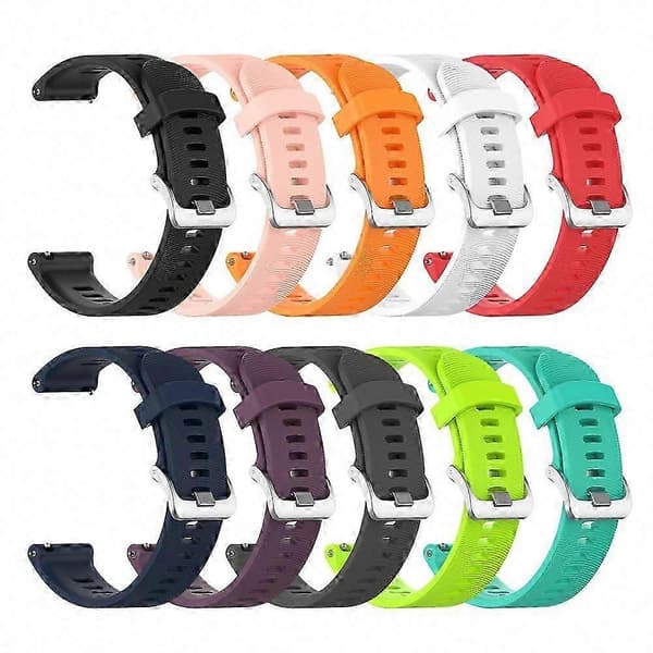 Silikone erstatningsurrem til Garmin Forerunner 245 645 Music håndledsrem orange