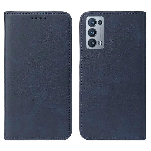 Magnetisk læder telefoncover til OPPO Reno6 Pro+ 5G Blue