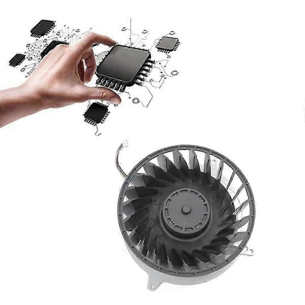 Intern PS5 køleventilator - Erstatnings lydløs konsolventilator 23 Blades