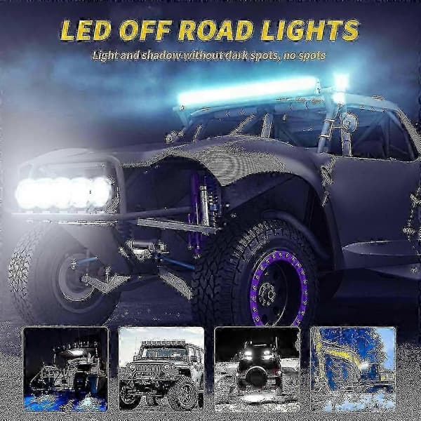 Super Bright Vattentät LED-strålkastare för lastbil och terrängbruk [MI] Blue
