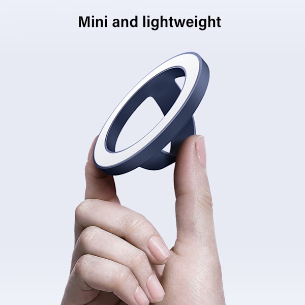 Magneettinen puhelinrengaspidike, säädettävä sormipidike ja -teline, irrotettava puhelinteline 0.07 Navy blue
