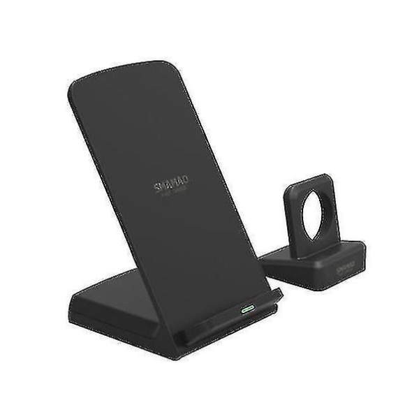 Multifunksjonell trådløs hurtiglader for mobiltelefon med klokkeholder