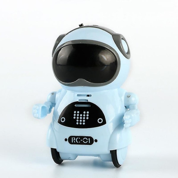 Lomme Robot Mini Robot Leker Gave Snakkende Interaktiv Dialog Stemmegjenkjenning Opptak Syngende Blue