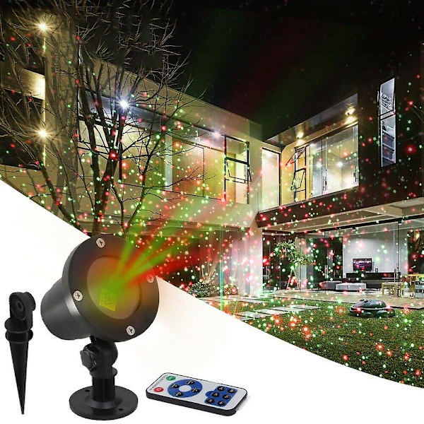 Julbelysning LED-projektor för utomhuslandskap, scen, jullampa AU Plug