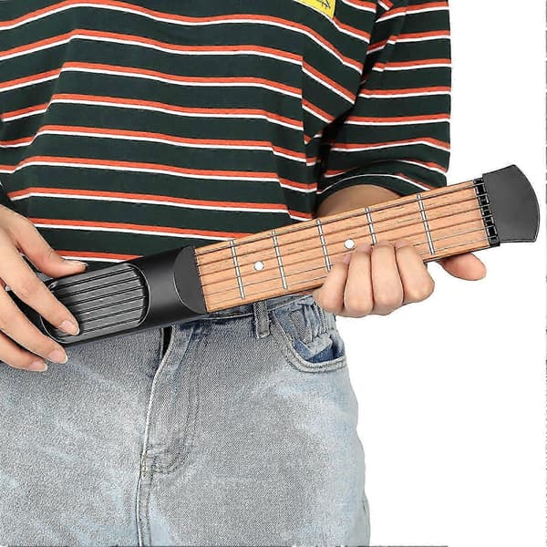 Bärbar Mini 6 Band Gitarr Övningsverktyg Ackordtränare