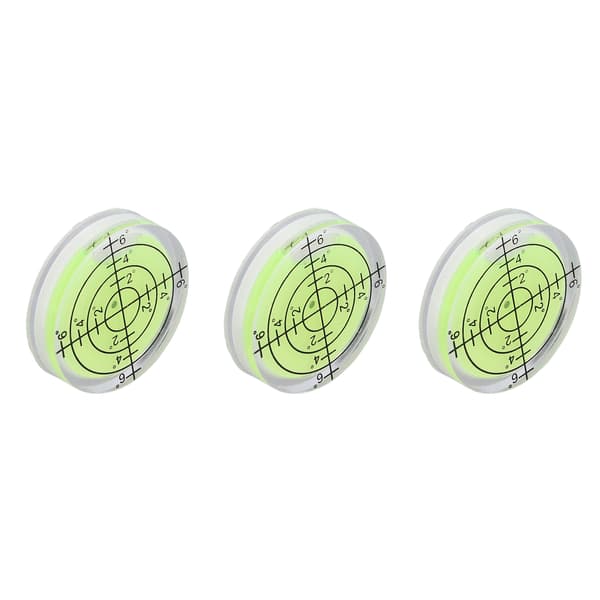 [LCS] 3 st. Mini Bullseye Vattenpass 32mm Hög Precision Horisontell Libell