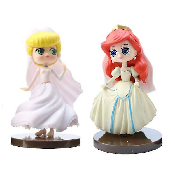 8 stk. Prinsesse Sopia Snehvide med base Børne Dukke Model C