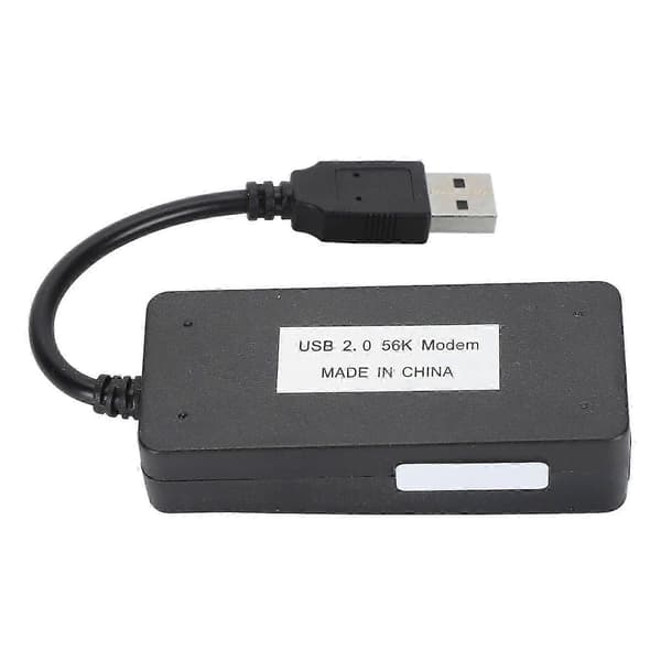 USB 56K Ekstern Dial Up Fax Data Modem Dobbelte RJ11-porte Understøtter Nummer-ID Computer Bærbar Fax Modem til Windows til LINUX