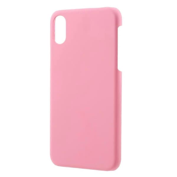 [LCS] Gummiert hardplastdeksel til iPhone X XS 5,8 tommer - Svart Multicolor Pink
