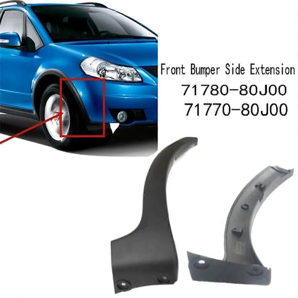 RH Front Bumper Side Extension for Sx4 Hatchback 71770-80J00 Black