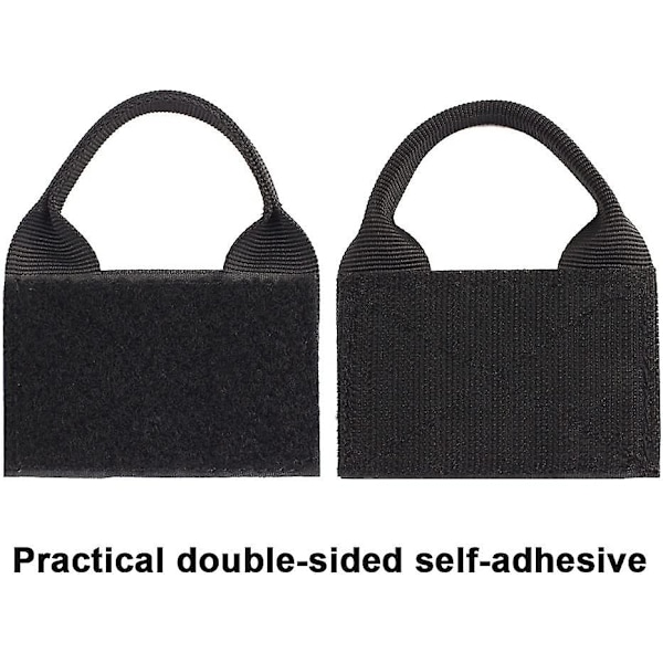 2 stk. Molle patch-fester, taktisk patch-displaybrett dobbeltsidig for ryggsekker, patch-merker og insignier Patche (leire)