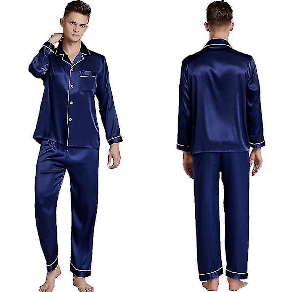 Herre Plus Size Forår Og Sommer Pyjamas, Langærmet Løs S