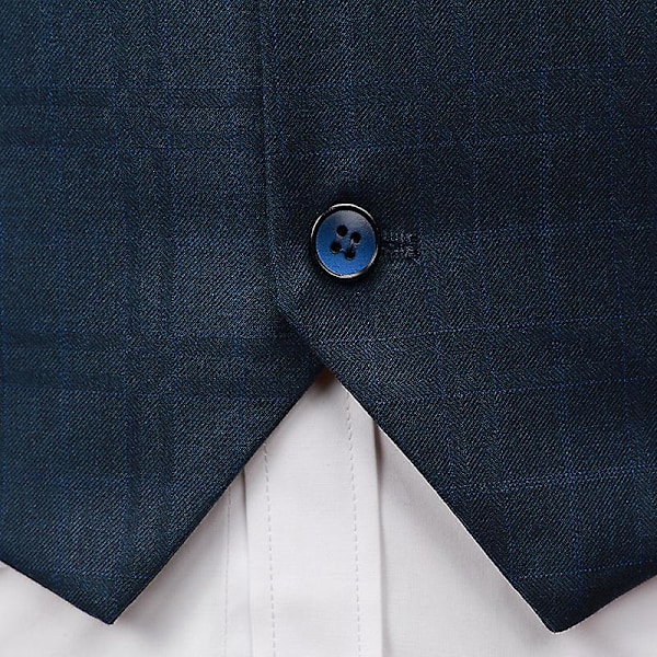 Herr Business Kostymväst Slim Fit Twill Klänning Väst 3XL