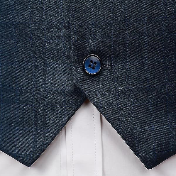 [LCS] Kostymväst för män, smal passform, twill 3XL