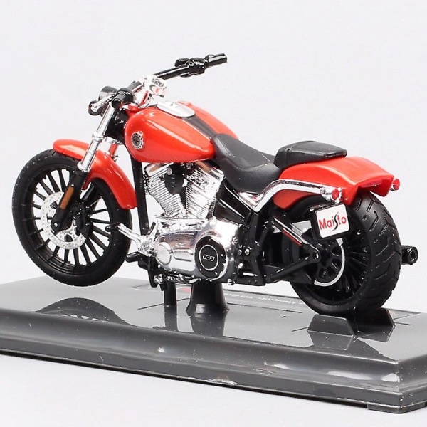 1/18 Scales Maisto 2016 Hd Breakout Softail Motorcykel Diecast Vehicle Leksak Miniatyrer för barnkollektion Sportcykel Röd