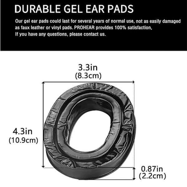 Gel Ear Cushions for 3M Peltor Hearing Protection, Personal Protective Equipment, Comfortable Replacement Cushions