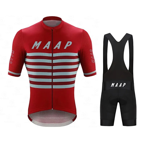 Maap Sykkeltrøye Sett 2023 Sykkelklær for Menn Sommer Kort Erme MTB Sykkel Dress Sykkelklær Ropa Ciclismo Hombre sykkelsett 3 XXL cycling set 3