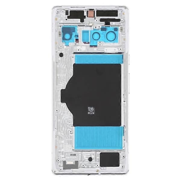 [LCS]Til Google Pixel 6 Pro 5G OEM Bagbatteridæksel+Midterpladerammeudskiftning-Hvid Multicolor White