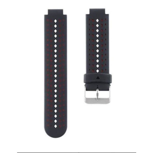 Garmin Forerunner230/235/630 Silikonerem Sort Rød