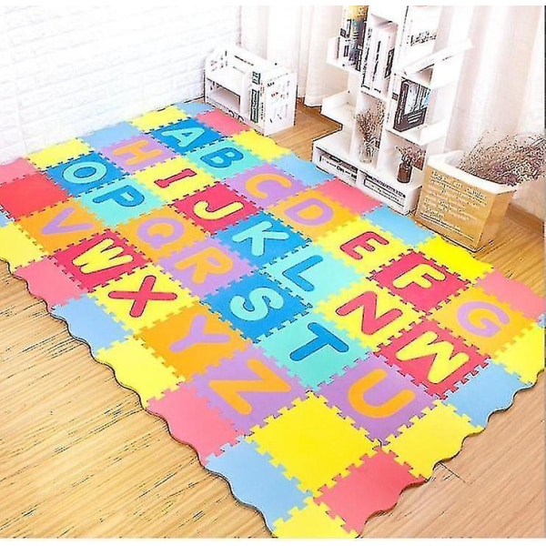Smakløs Tall Bokstav Puslespill Gulvmatte 110x200cm
