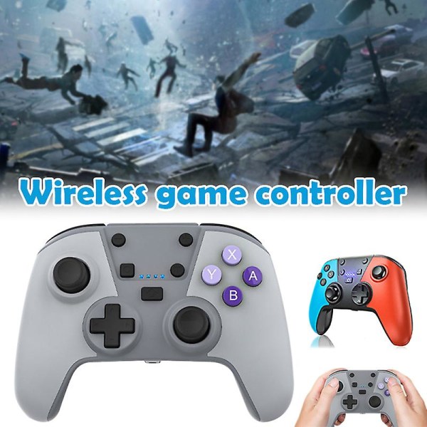 Trådlös Controller För Switch Usergaing Pro Controller För Nintendos Switch Med Turbo Funktion Red And  Blue