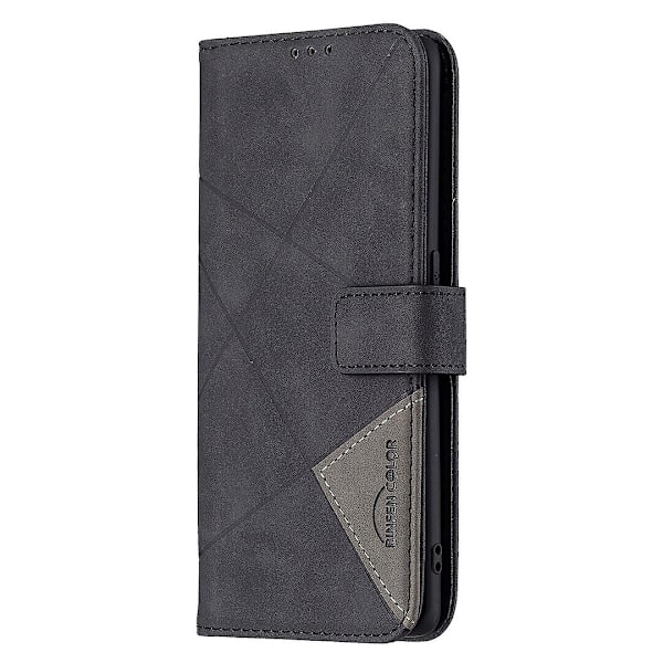 Til Oppo Reno 6 Pro Etui, Premium Pu Læder Folio Cover Magnetisk