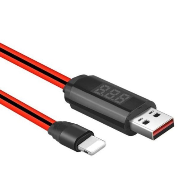 Hoco Lightning iPhone USB-kabel med LED-displaytimer