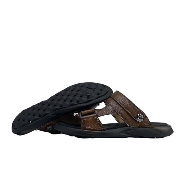 Casual sandaler för män Andas halkfria strandskor 43
