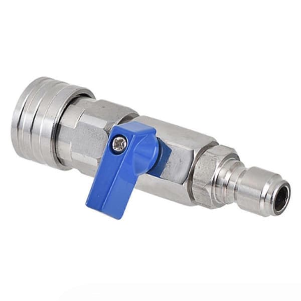 Högtryckstvätt Kulventilssats 3/8 NPT Snabbkoppling 4500 PSI för Högtryckstvättslang SilverBlue