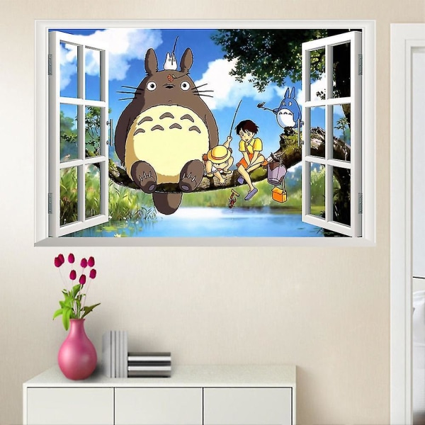 Anime Totoro Barnrum Väggdekaler 70x50cm