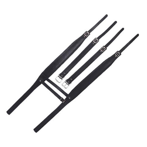 [LCS] Harmonika Læder Skulderstropper Moderigtige Holdbare Justerbare Stropper Til 16-120 Bas Harmonikaer Black