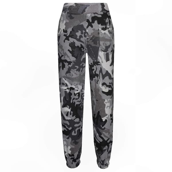 [LCS]Ensfarget unisex hettegenser med joggebukse Camo Charcoal 7-8 Years