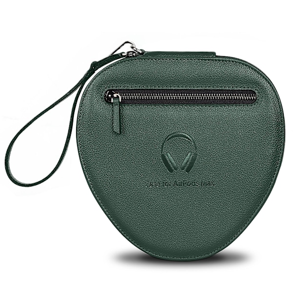 Airpods Max Opbevaringsetui, PU Læder Etui Kompatibelt med Airpods Max Trådløse Hovedtelefoner Green