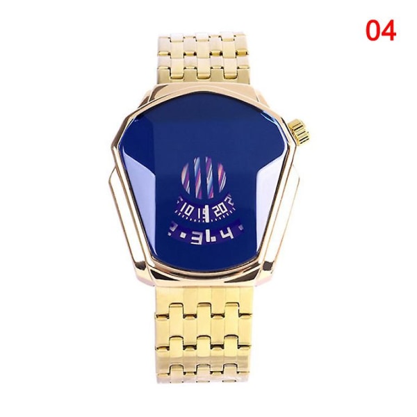 Diamond Style Quartz Watch Vattentät Mode Steel Band Quartz Watch For Men Women 4 strap   Stainless