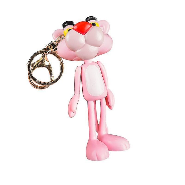 Tecknad rosa panter nyckelring Nyckelring bilväska prydnadshänge