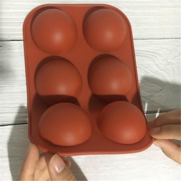 Silikone Kageform Halv Kugle Bageform Isterning Chokolade Gelé Lys DIY Silikone Bakke Bageværktøj Køkkentilbehør