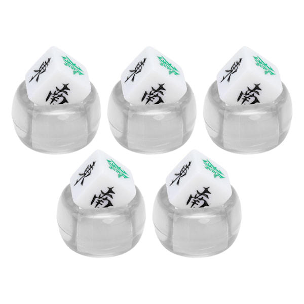 5kpl Mahjong Tuulen Suunta Nopat Itä Lounas Pohjoinen Pallo Viihdepeli Nopat Läpinäkyvä