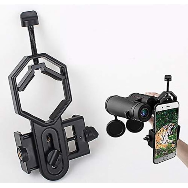 Universal Teleskop Kamera Adapter Mobiltelefon Adapter Monteringsclips Beslag Holder Til Spotting Kompatibel