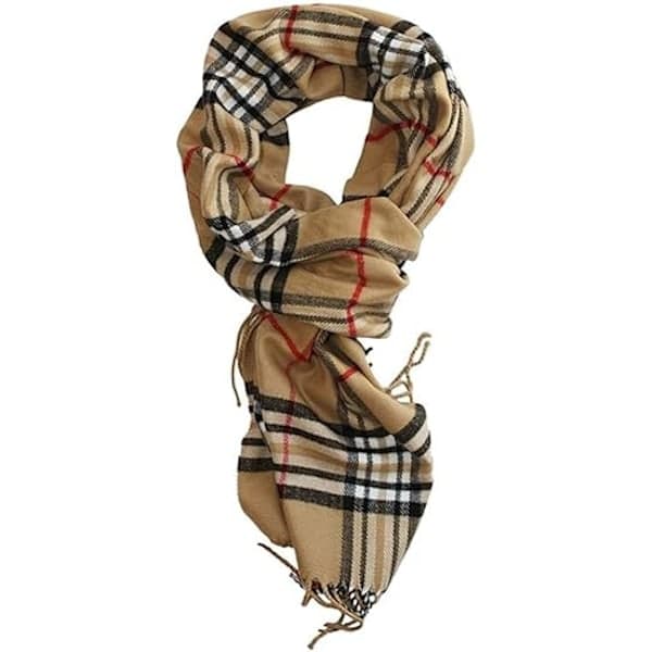 Supermyk Klassisk Kashmir-følelse Vinter Skjerf Kamelrute Camel Plaid