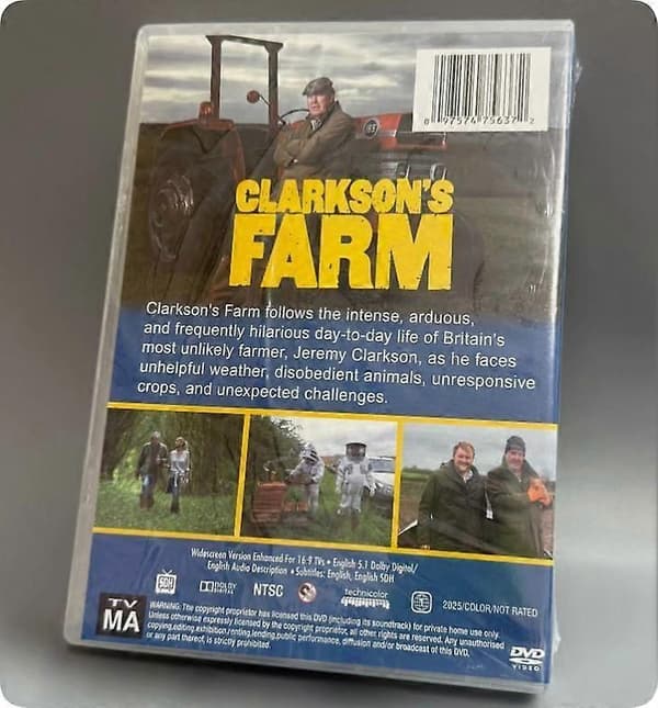 Box set Förseglad Clarkson's Farm (Säsong 1-4 DVD) 8-Disc Ny