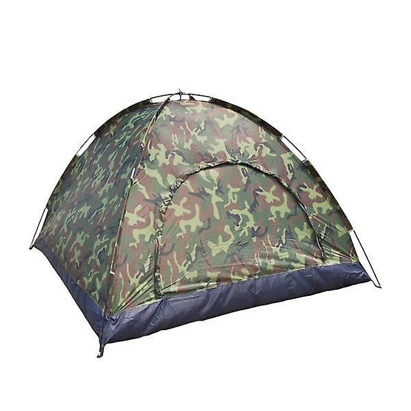 Bärbart Enkellager Camouflage Campingtält för 3-4 Personer Vattentätt Lättvikts Fiske