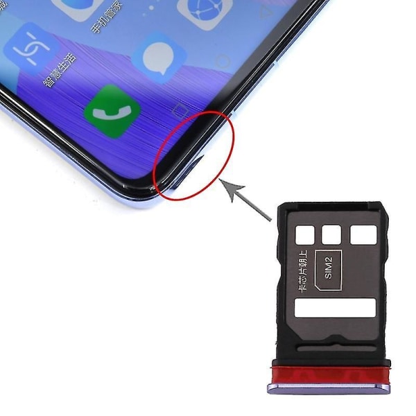 SIM-kortbrett + SIM-kortbrett for Huawei nova 6 (Lilla)