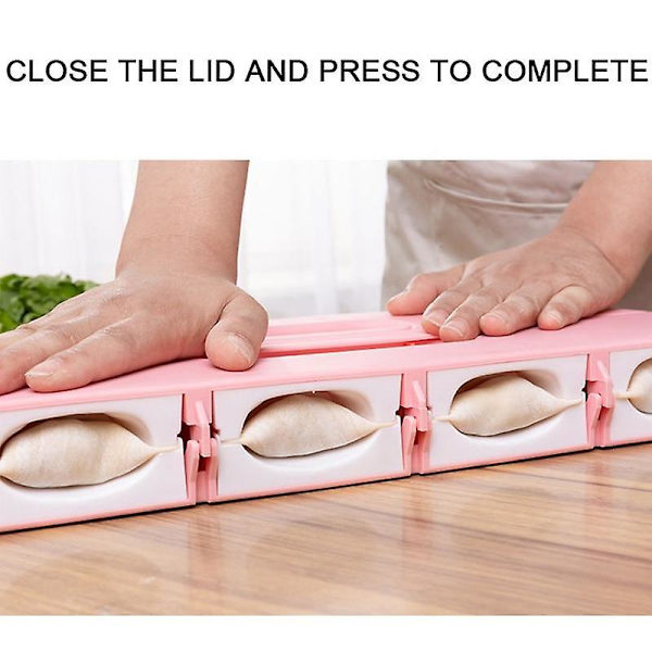 Dumplings Maker Verktyg Form Jiaozi Pierogi Gör 8 Dumplings Åt Gången Bakformar Bakverk (Grön)