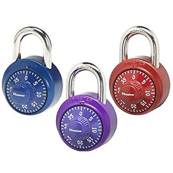 Master Lock, kombinationshänglås purple big