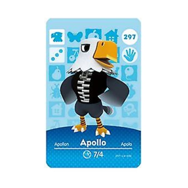 Nfc-spelkort för djurkorsning, kompatibel Wii U - 297 Apollo