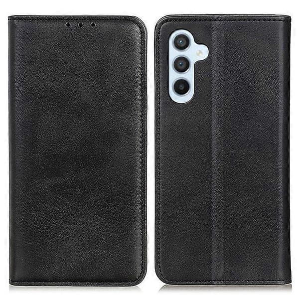 [LCS] Kompatibel med Samsung Galaxy A17 Cover Splitlæder Flip Wallet Telefoncover Black