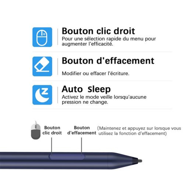 (Sølv) Digital berøringsskjerm-stylus penn for Microsoft Surface
